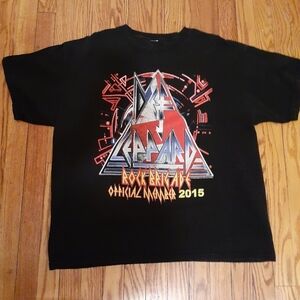 DEF LEPPARD Graphic Band Tee 2015 - no size tag